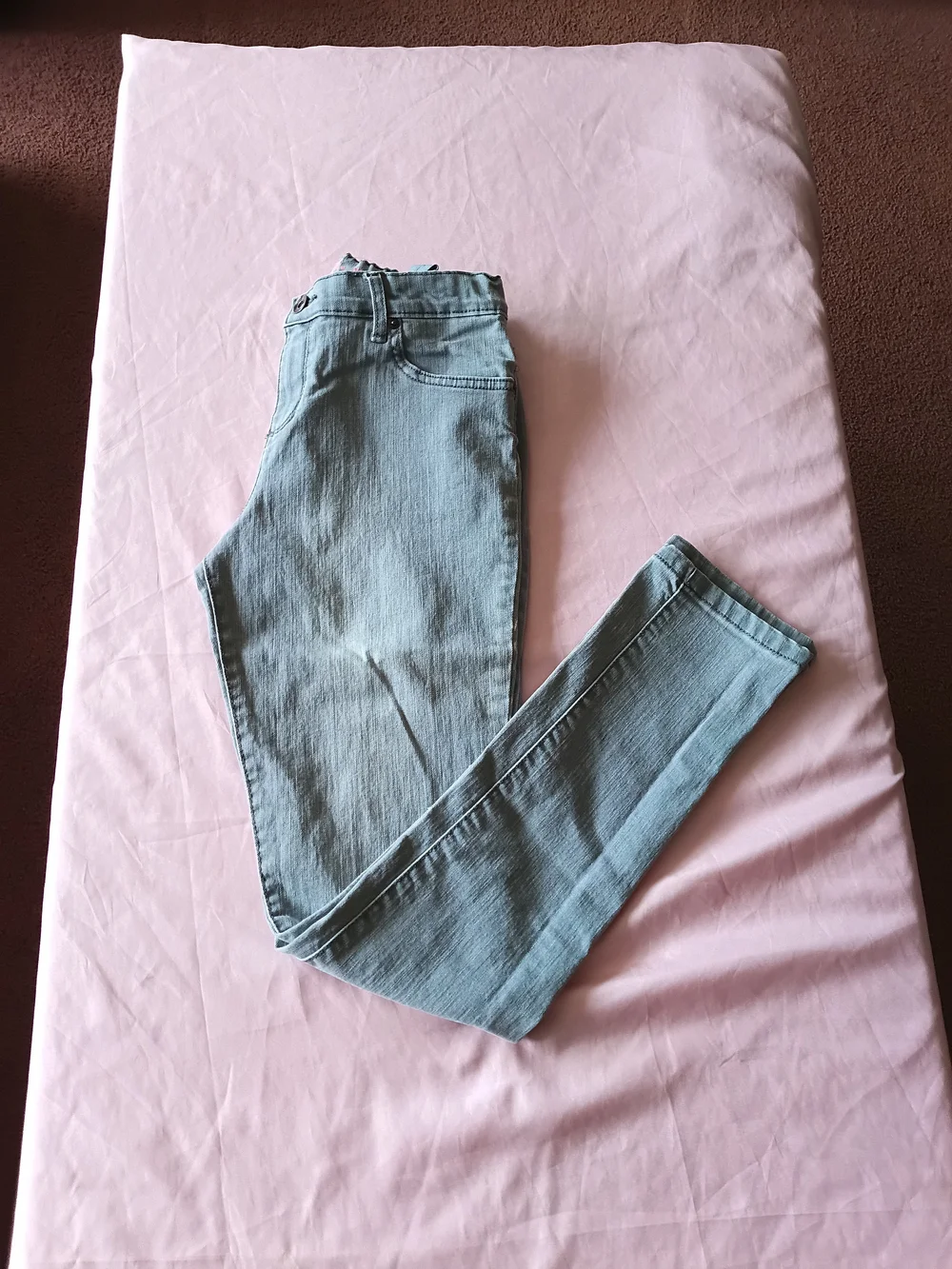 The Children's Place  Girls' Gray Super Skinny Jeans Sz.14